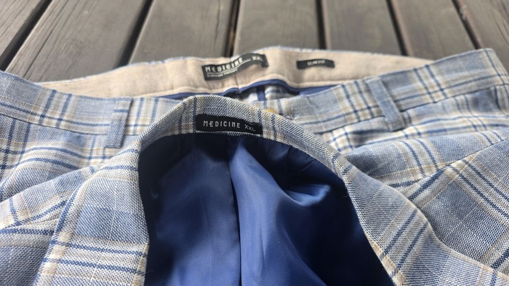 Marynarka + spodnie, garnitur medicine XXL slim fit