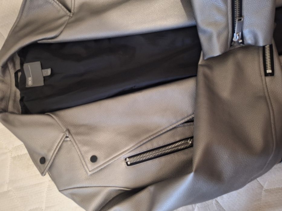 Casaco biker prateado Asos