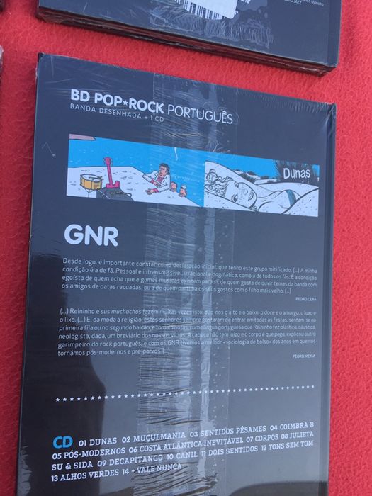 BD Pop Rock Português cd’s livros UHF GNR Heróis do mar