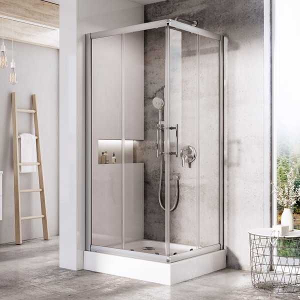 Душовий куточок Ravak XP3RV2-90 полірований алюміній+transparent