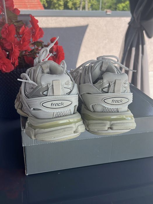 Buty damskie sportowe białe balenciaga track 38 odblaski pudełko worek sznurówki certyfikat