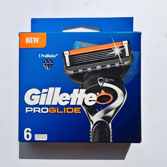 6 шт Gillette ProGlide змінні леза (вир. Німеччина) - 100% оригінал