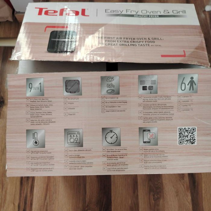 Air Fryer Tefal Easy Fry Oven & Grill 9w1 + akcesoria