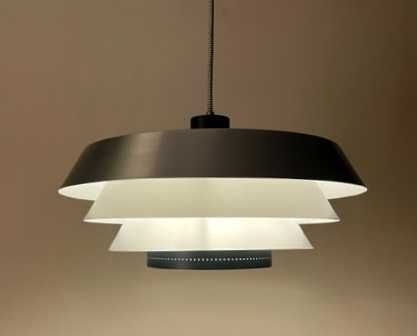 Candeeiro de suspensão RAAK em preto alumínio, Holanda, anos 70