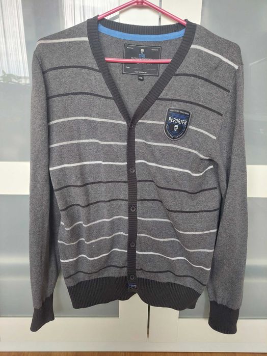 Sweter dla chłopca bawełna Reporter Awesome Clothes lekki 176 16 lat