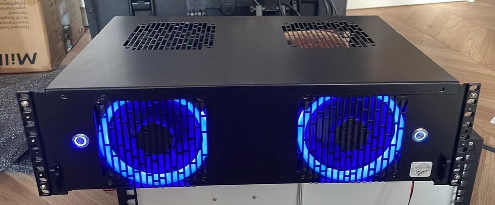 Obudowa RACK 19 cali 3U / R-CASE 5 / 2 x ITX, 2 x 1U flex ATX / RAW