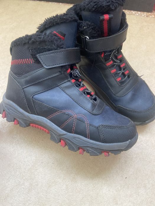 Ботинки зимние кожанные р34