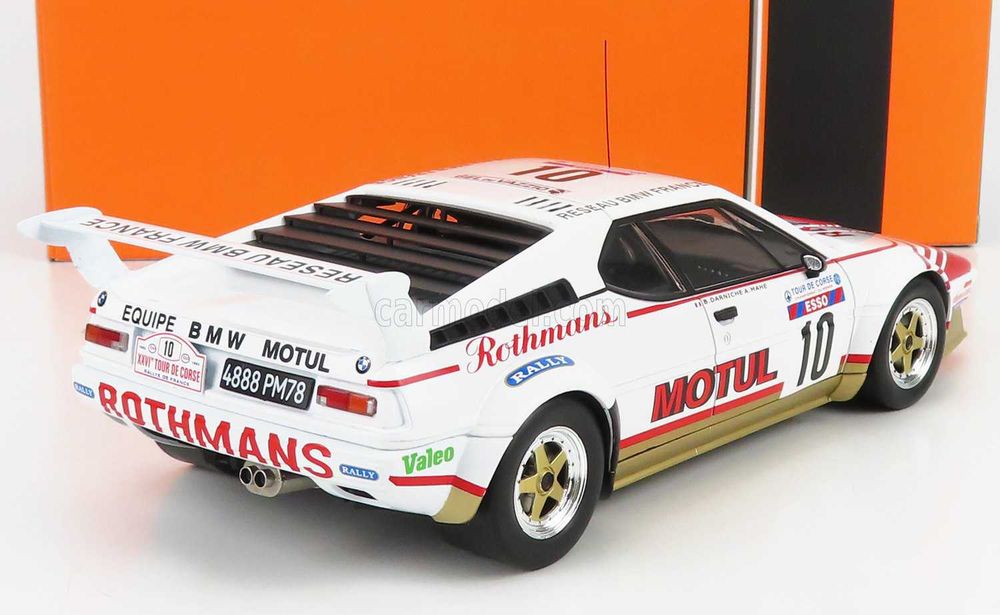 1:18 Ixo BMW M1 (E26) Tour de Corse 1982 B. Darniche / A. Mahe