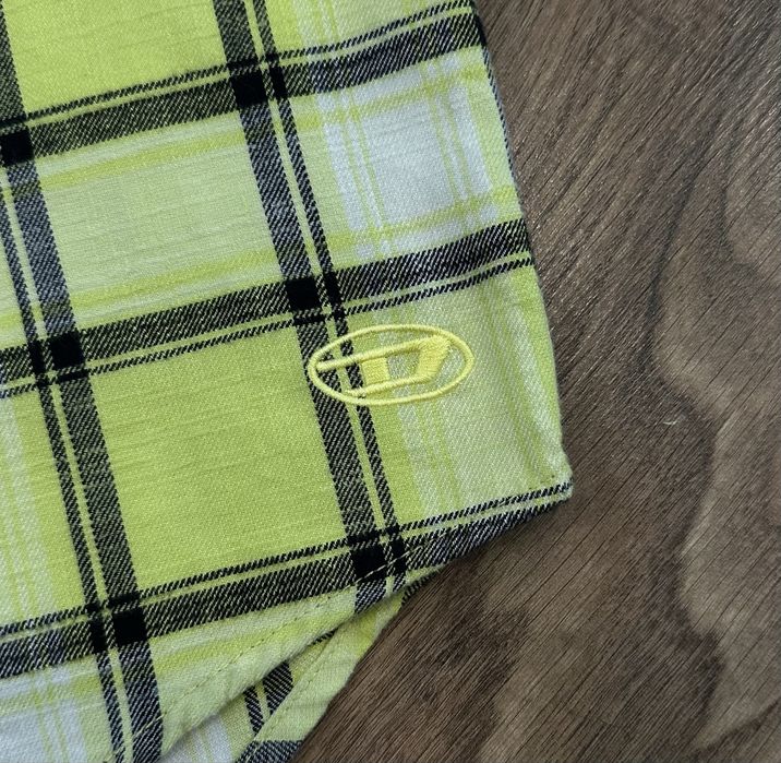 Diesel Flanel Plaid Shirt Дизель рубашка фланелевая вышитое лого