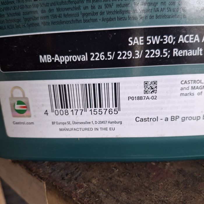 Castrol 5w30 A3B4 4l