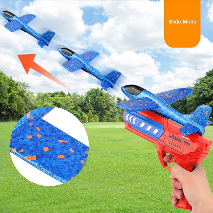 Avião de Brincar c Pistola Lançadora Brinquedo Educativo Crianças NOVO