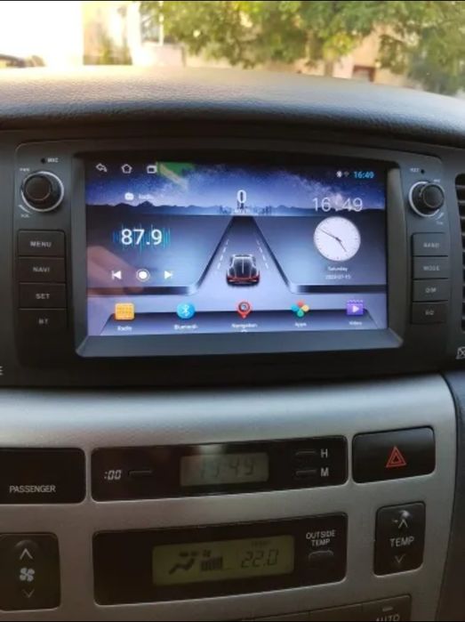 Entregas grátis zona grande Porto Rádio Android 14 Toyota Corolla E120
