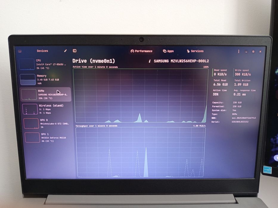 Lenovo IdeaPad S145-15IWL bem cuidado