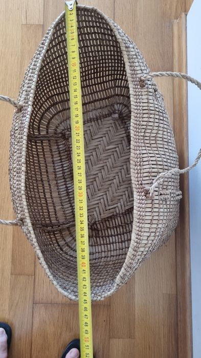Cesto decorativo em cor natural