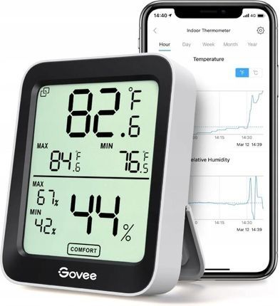 Govee Termometr i higrometr Bluetooth wyświetlacz H5075