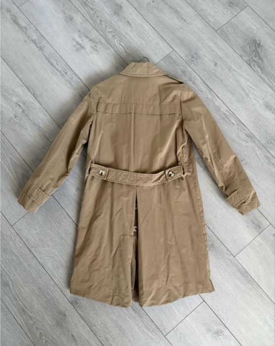 Плащ тренч trench doble botonada mango