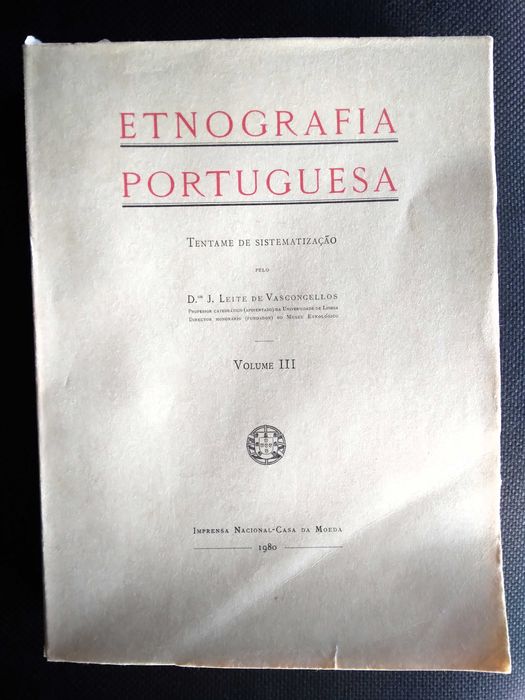 Etnografia Portuguesa - José Leite de Vasconcelos
