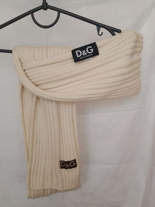 Шарф D&G(Dolce &Gabbana)молочний колір