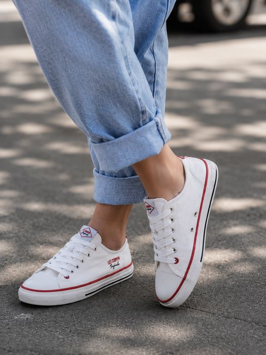 Trampki Lee Cooper na platformie białe r. 38 - założone raz