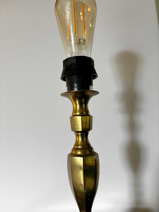 Piękna lampa ArtDeco mosiężna