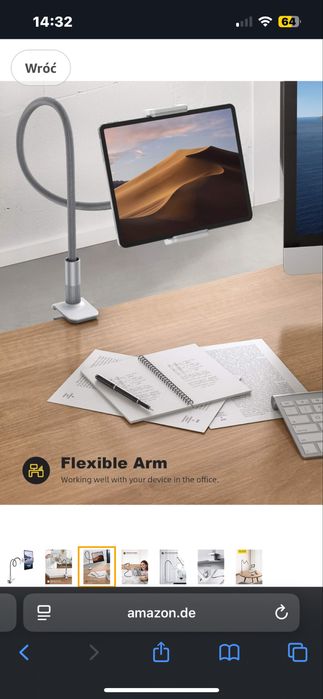 Uchwyt na tablet tefon łabedzia szyja