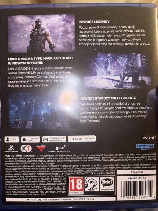 Ninja gaiden 4.