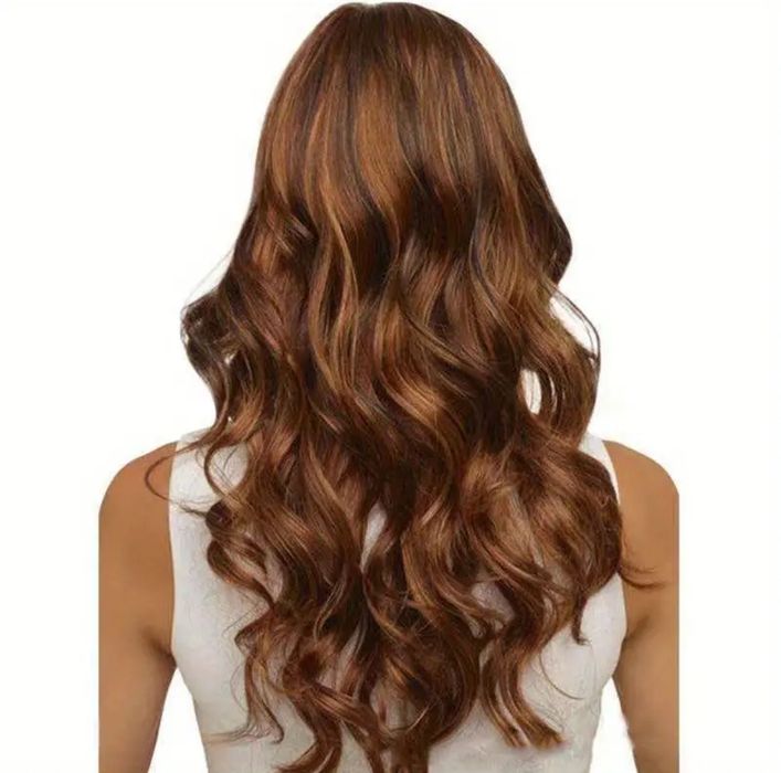 Długa peruka brąz 66cm