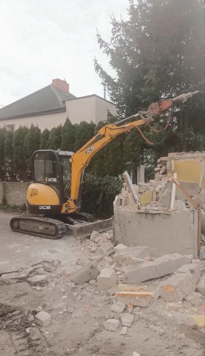 Prace ziemne usługi koparka, mini koparka wyburzenia wywóz gruzu ziemi