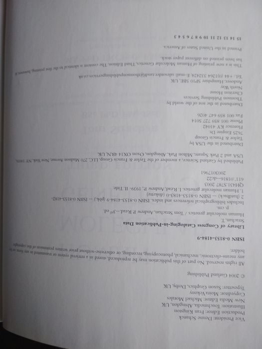 Livro de genética molecular Human Molecular Genetics64751980209667121