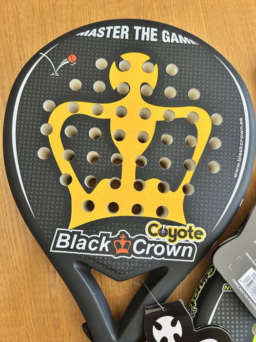 Raquete Padel BlackCrow, carbono,Novas