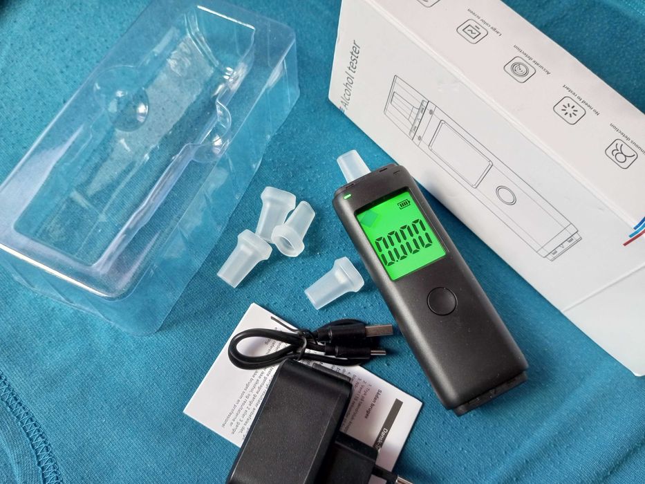 Алкотестер цифровой алкометр драгер профи точный 5 мундштуков