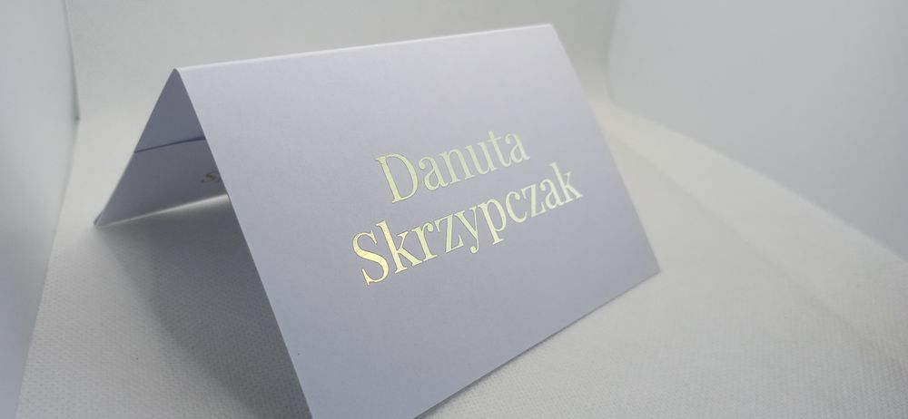 Winietki z kieszonką na zdrapkę złocone