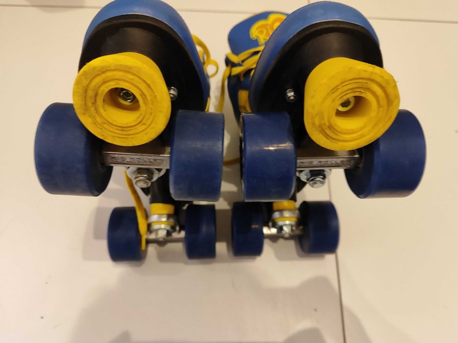 Wrotki Rio Roller Pure Blue/Yellow rozmiar 38 + dodatkowe kółka