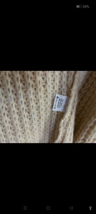 Nowy Długi kardigan w kolorze kremowo-beżowym, nowy