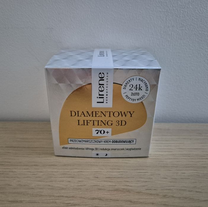 Lirene Diamentowy Lifting 3D 70+. przeciwzmarszczkowy krem odbudowujący do twarzy 50 ml