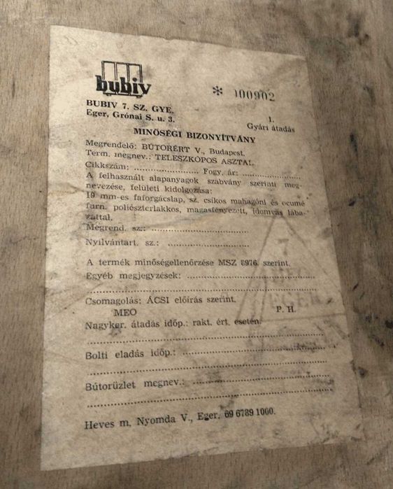 Ława, stolik  Budapest Bútoripari Vállalat - Budapest