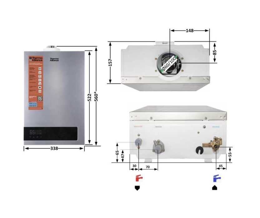 Колонка газова турбована 10 л Silver JSG20-10ETP18 Thermo Alliance