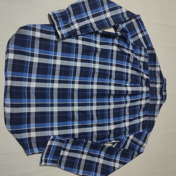 Gant Elegancka Koszula Męska w Kratkę z Długim Rękawem Rozmiar M