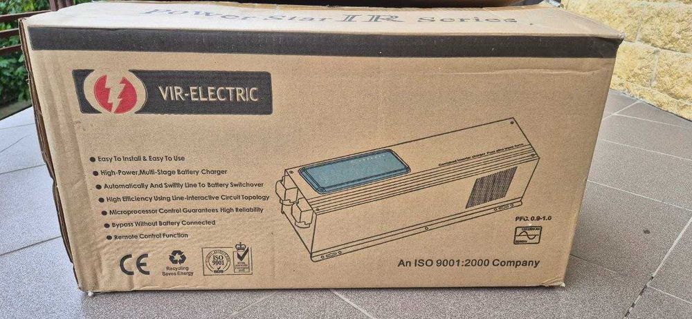 Інвертор новий 2кВт 12В VIR-ELECTRIC Power Star IR 2000 (Чистий синус)
