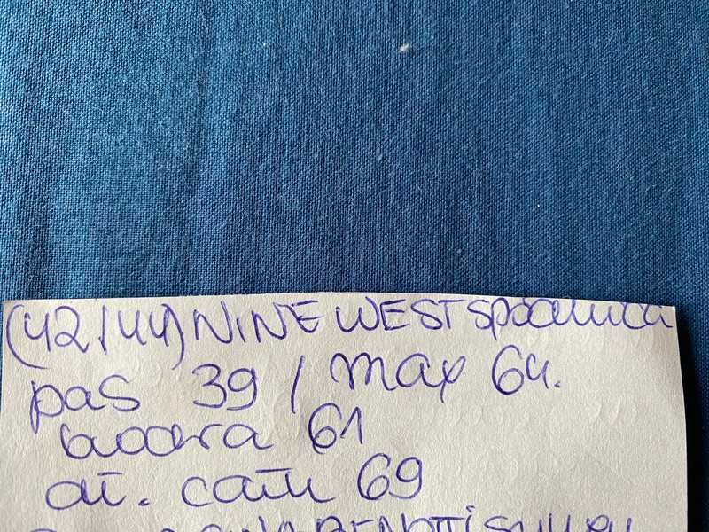 Nine west 42 44 xxl +size spodnica midi do kolan lekka cienka wzory