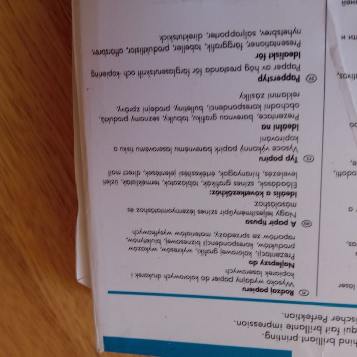 Papier do drukarki laserowej wysoko wydajny 120 g