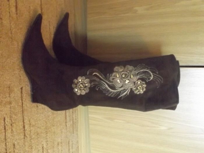 kozaki damskie zamszowe