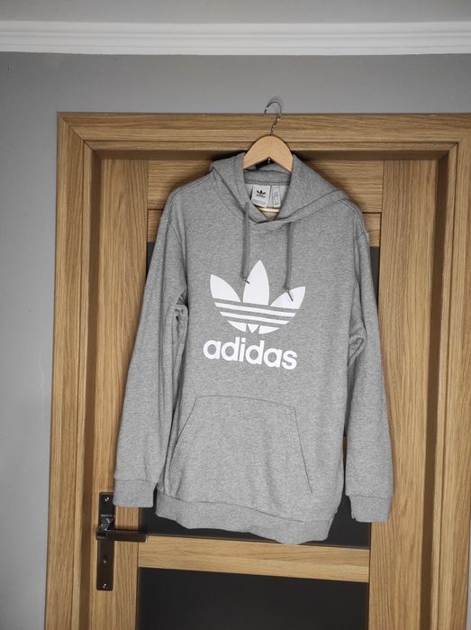 Adidas bluza z kapturem kangurka hoodie oversize xl