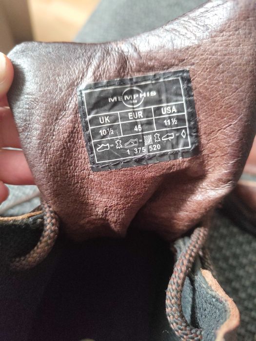 Buty męskie trzewiki trapery 45 skóra naturalna ocieplane