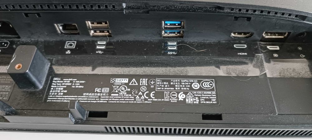Dell Optiplex 5250 All In One 5250 Ecrã 21.5 FHD Touch i5/16GB RAM/SSD+HDD