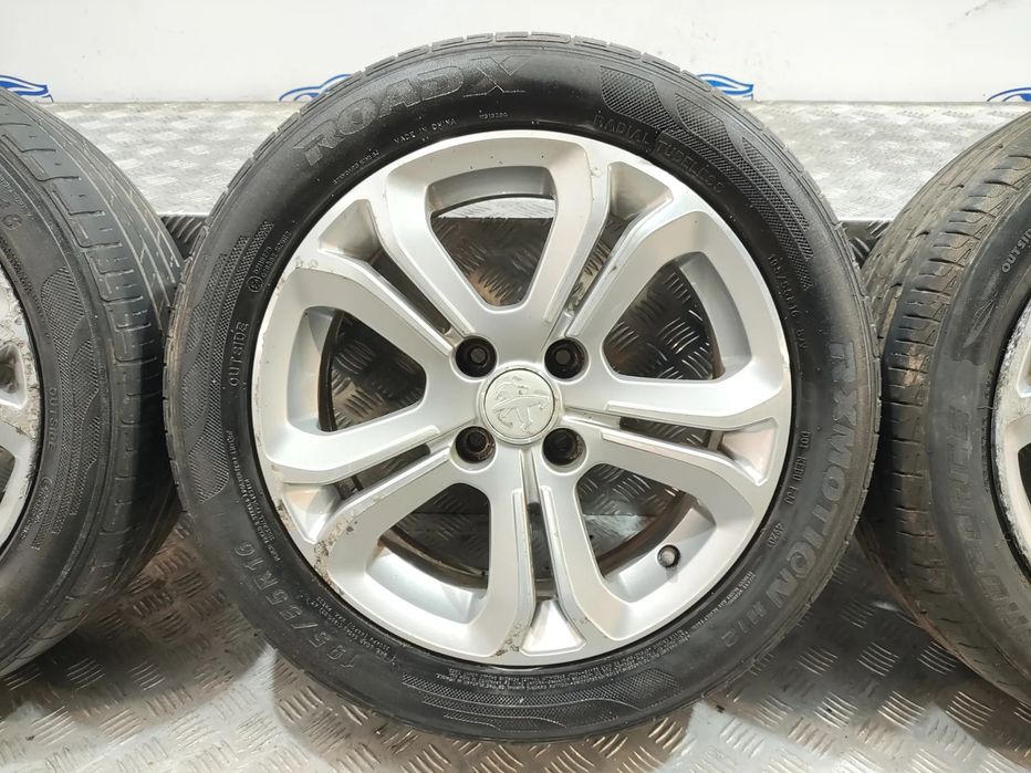 Conjunto de jantes 16 originais Peugeot 208 6J ET23 4x108