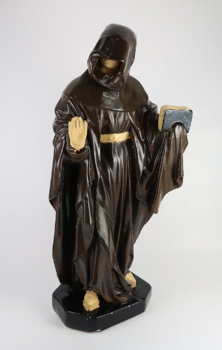 Grande Escultura de Frade em cerâmica Séc. XIX