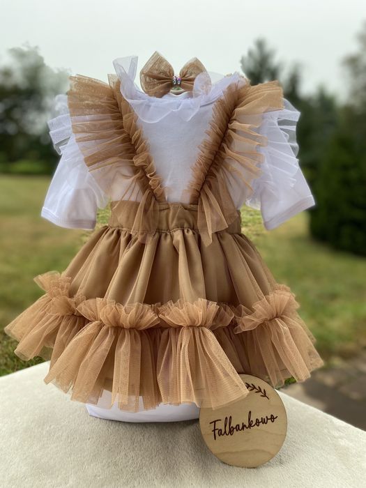 Sukienka tiulowa roczek wesele