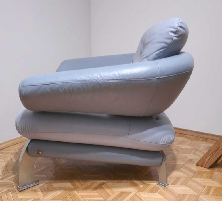 Skórzany fotel KLER, w dobrym stanie