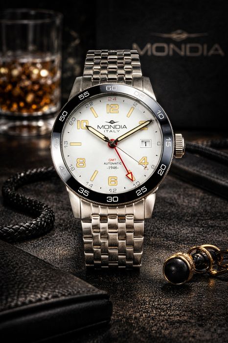 Mondia Heritage 1946 GMT Automatic – męski zegarek premium
